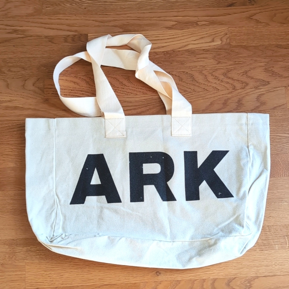 NWOT Ark Swimwear Canvas Logo Tote Bag